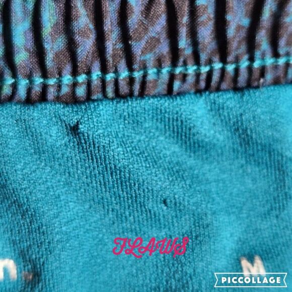 All In Motion blue green teal run shorts sz M - Picture 6 of 10